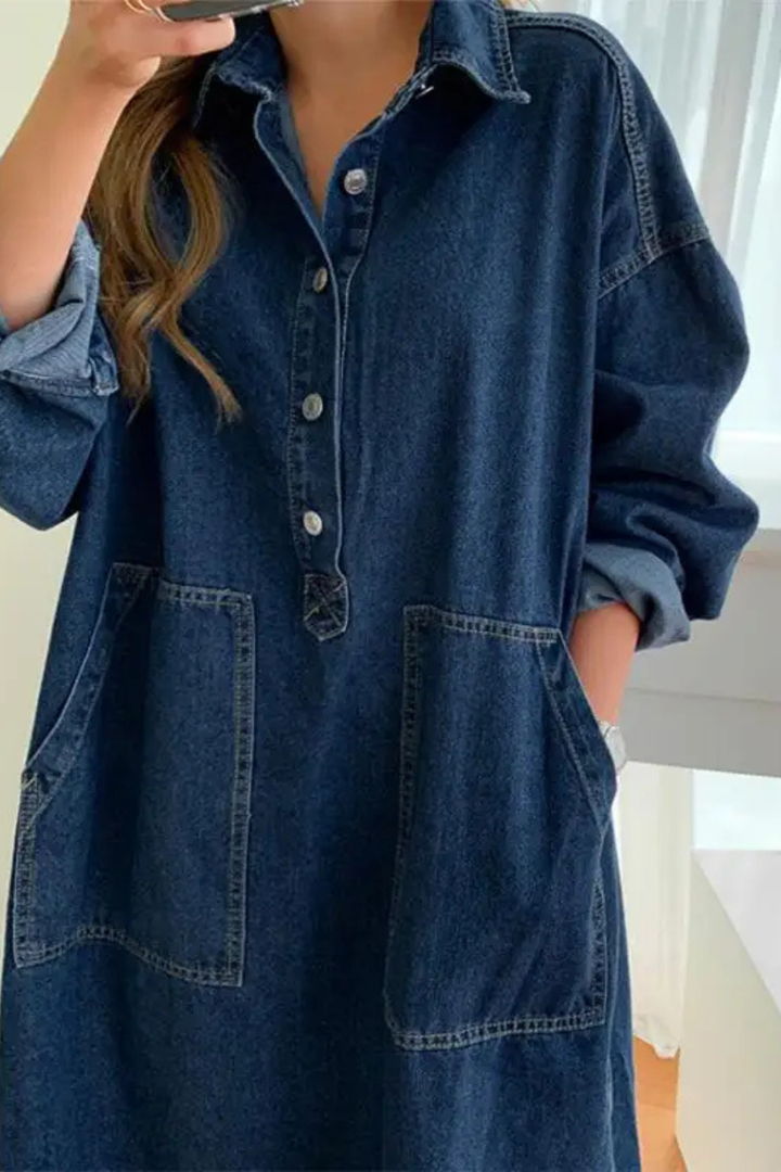 Stella | Denim Ease Maxi Dress